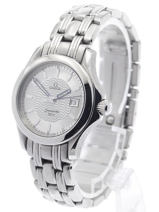 OMEGA Seamaster120 2571.31 Date Silver Dial Quartz Ladies Watch_947512